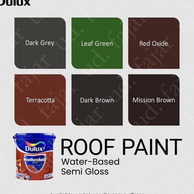 Dulux Weathershield Roof Paint Cat Genteng