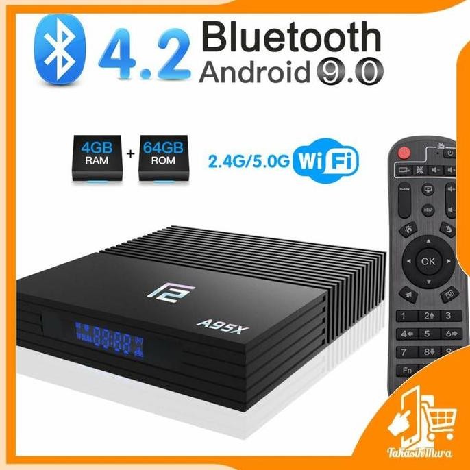 TERLARIS - Android TV BOX A95X F2 Android 9.0 RAM 4GB ROM 64GB