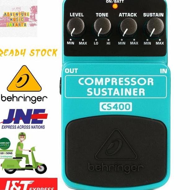 BEHRINGER COMPRESSOR SUSTAINER CS400 EFEK GITAR BASS BEHRINGER CS400 ORIGINAL DAN TERPERCAYA