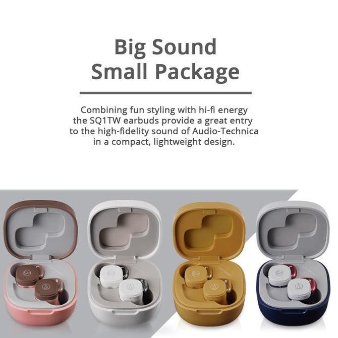Audio Technica Ath-Sq1Tw / Sq1 Tw Wireless Earbuds