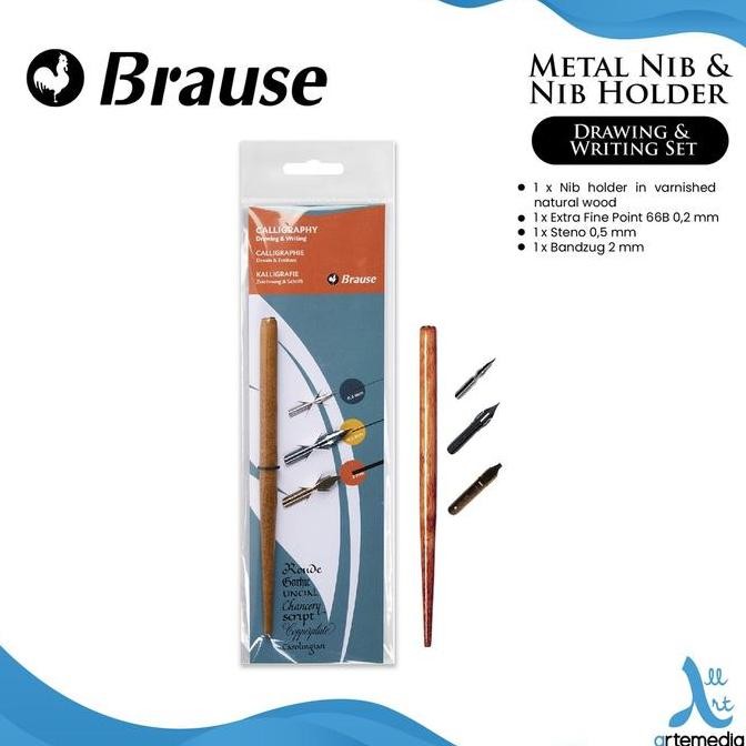 

Brause Nib Holder & Metal Nib Set Calligraphy Writing