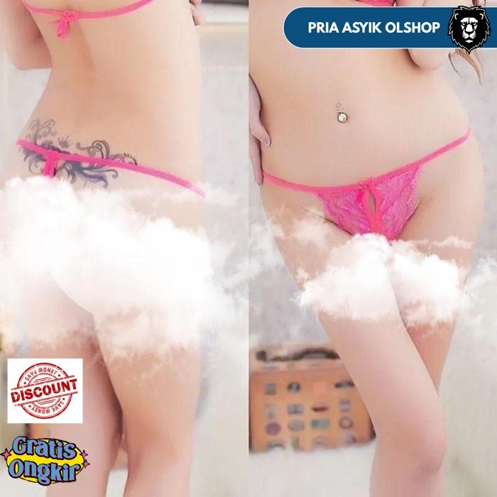 G STRING WANITA SEXY LACE TRANSPARAN OPEN CELANA DALAM PANTIES C052 BY PRIA ASYIK OLSHOP
