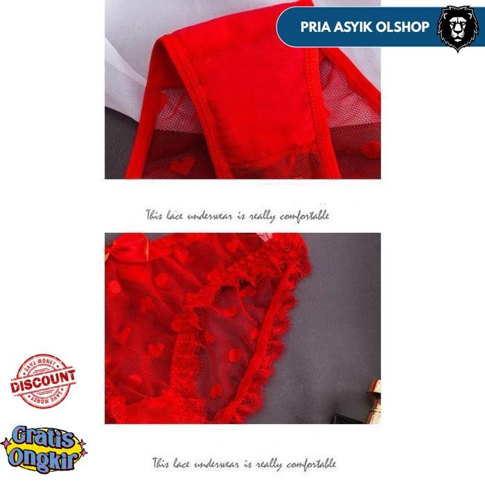 CELANA DALAM WANITA SEXY TALI MESH HOLLOW G STRING BIG SIZE C031 BY PRIA ASYIK OLSHOP