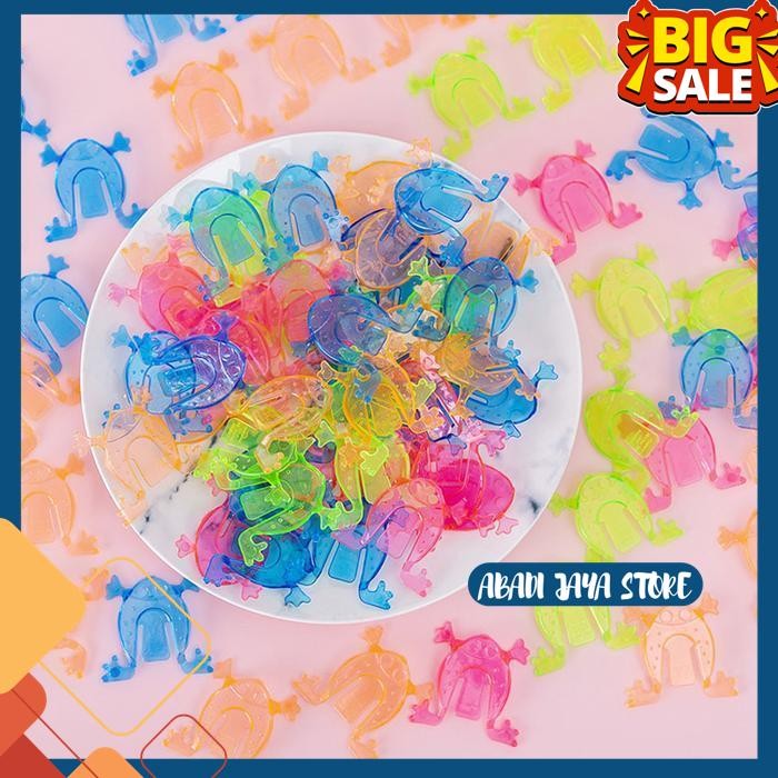 

MAINAN KATAK MANTUL PLASTIK TRANSPARAN BOUNCING FROG TOY KODOK LOMPAT BY ABADI JAYA STORE