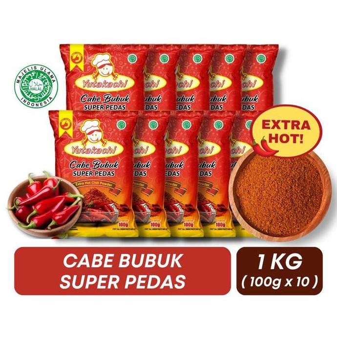

DISKON! CABE BUBUK PEDAS 100GR X10 RENCENG - BUMBU TABUR MASAK & SNACK YUTAKACHI