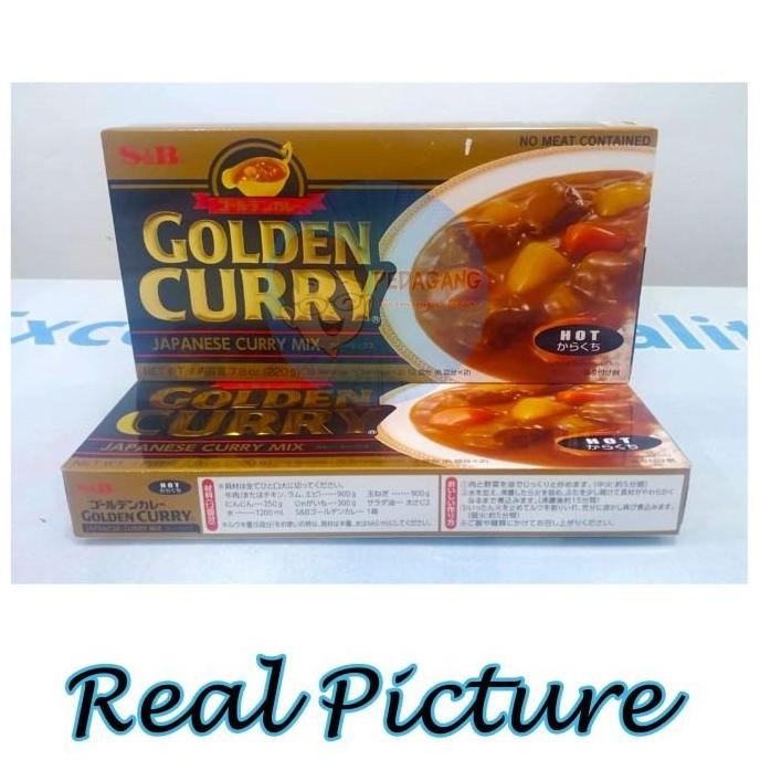 

DISKON! S&B GOLDEN CURRY 220GR HOT - BUMBU KARI JEPANG PEDAS ORIGINAL