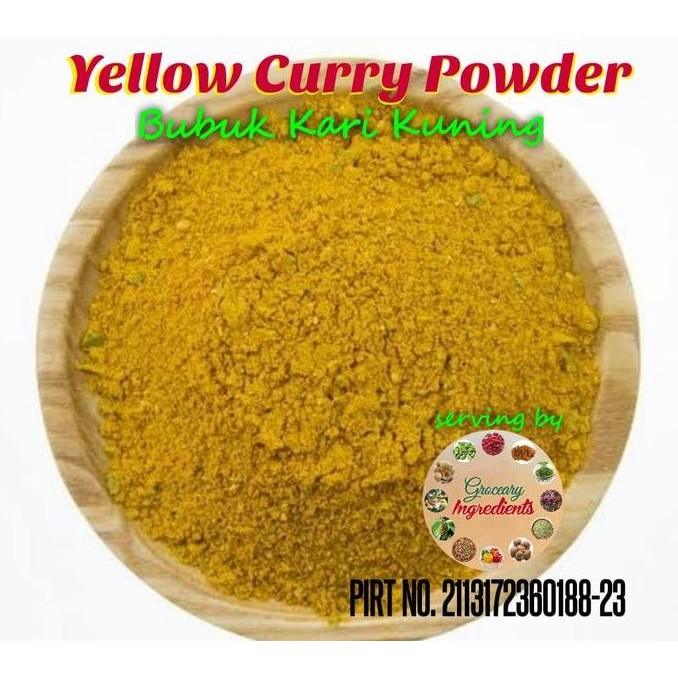 

DISKON! YELLOW MILD CURRY POWDER 1KG - BUBUK KARI KUNING LEMBUT