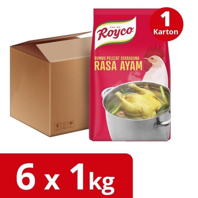 

DISKON! ROYCO BUMBU PENYEDAP RASA AYAM 1KG KARTON - PAKET EKONOMIS
