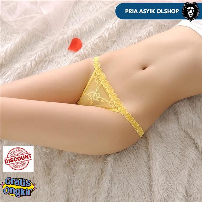 G STRING SEXY HOT RENDA TRANSPARAN LOW WAIST CD WANITA CELANA DALAM C271 BY PRIA ASYIK OLSHOP