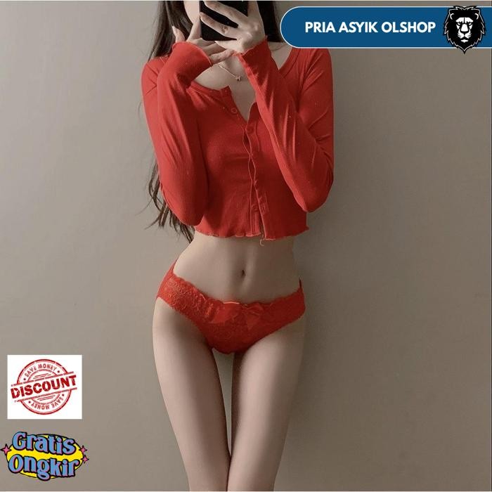 CD SEXY WANITA HOT CELANA DALAM RENDA MID WAIST G STRING SEKSI NAUGHTY LINGERIE C262 BY PRIA ASYIK O