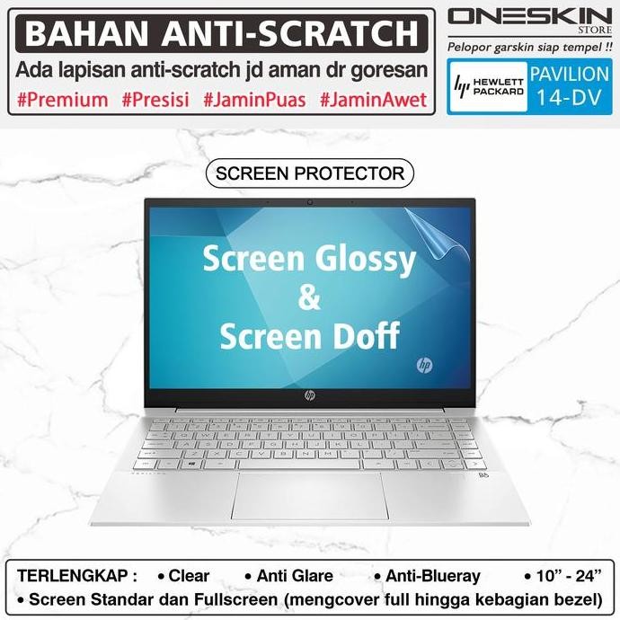 New Pelindung Layar HP Pavilion 14-dv dv0065tx dv0066tx dv0067tx dv0068tx Glossy Doff Anti BlueRay