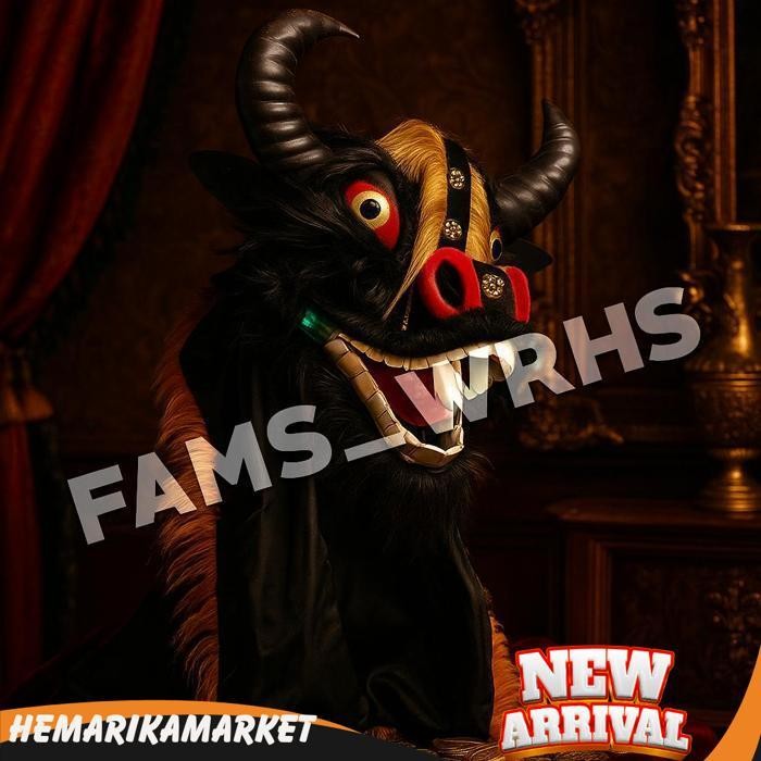 Bantengan Anak Bantengan Mangap Spons Topeng Bantengan Kerbau Murah