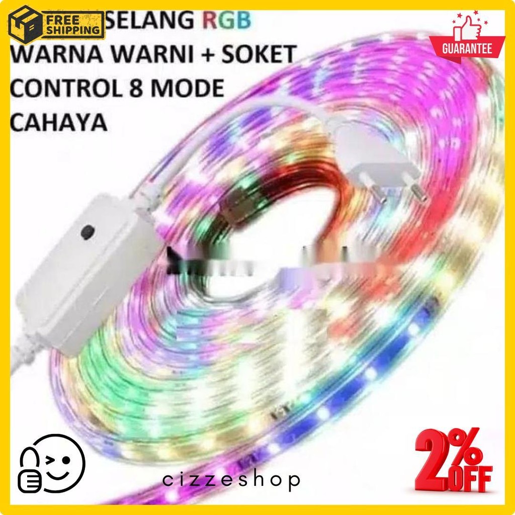 Lampu Selang Rgb & Merah Putih / Warna Warni/Lampu Strip Rgb/ Tumblr Selang  /Lampu Natal Merah Puti