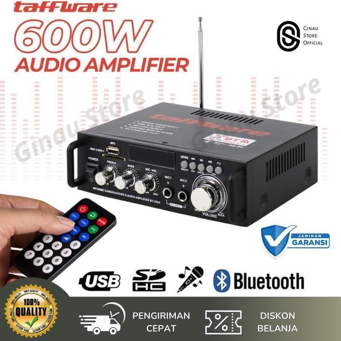 Bluetooth Audio Ampli Amplifier Equalizer Home Theater FM 600W