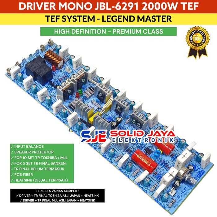 KIT SUPER DRIVER JBL 6291 JBL-6291 JBL6291 AMPLIFIER LAPANGAN TANPA TR