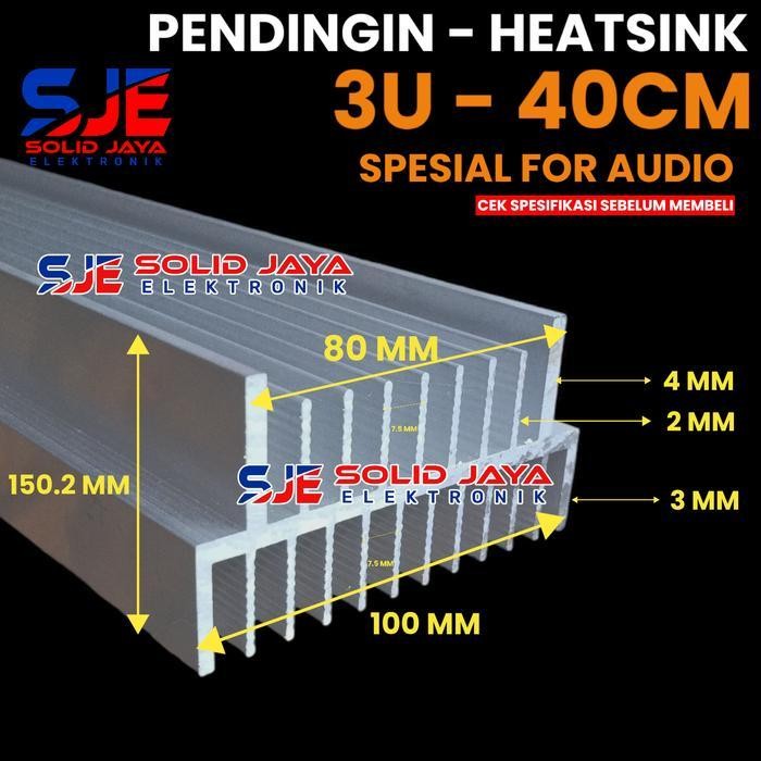 PENDINGIN HEATSINK 3U 40CM MK YIROSHI JBL SOCL 21 SIRIP 3 U 40 CM