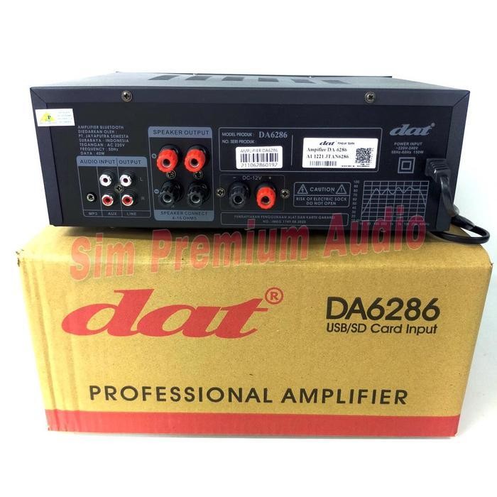 Power Amplifier DAT DA6286 Original ampli dat da6286 da 6286