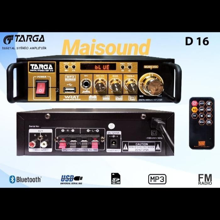 AMPLI MINI TARGA TR D 16 AMPLIFIER TARGA DIGITAL REMOTE BLUETOOTH USB