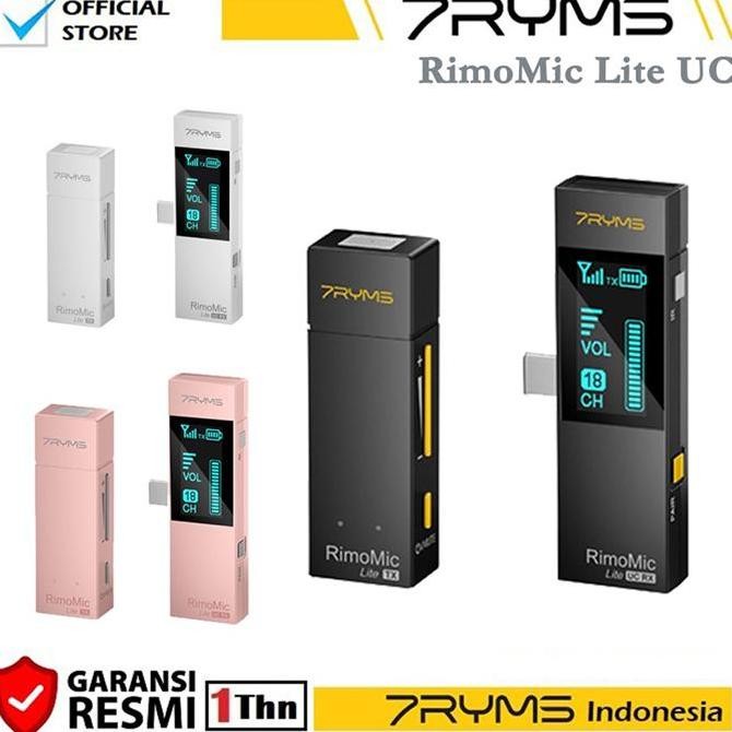 7Ryms Rimomic Lite Uc Mini Uhf Wireless Microphone Usb Type-C Devices
