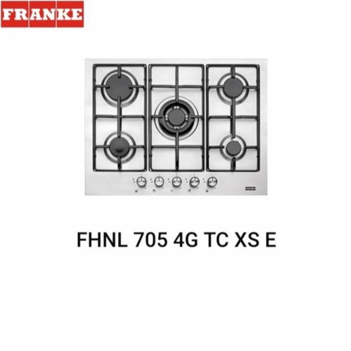 Kompor Gas Tanam 5 Tungku FRANKE FHNL 705 4G TC XS E Stainless Steel