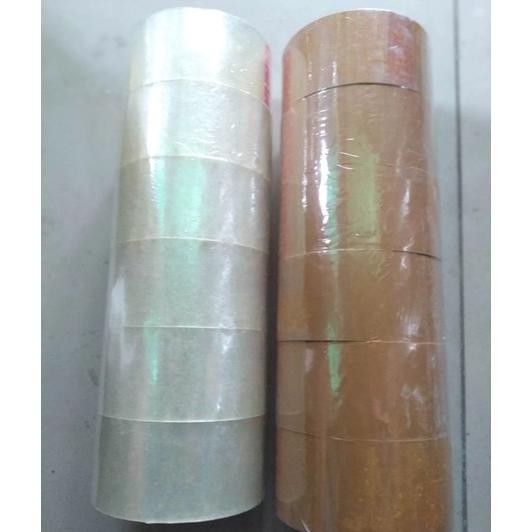 

Lakbanplakban Opp Bening Cokelat 48Mm X 90 Yard Kualitas 1 Roll 6Pcs Ter