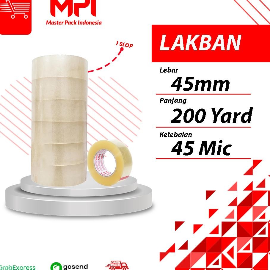 

1 Slop 6 Pcs Lakban Bening Lakban Coklat 45Mm X 200 Yard Master Pa Indonesia
