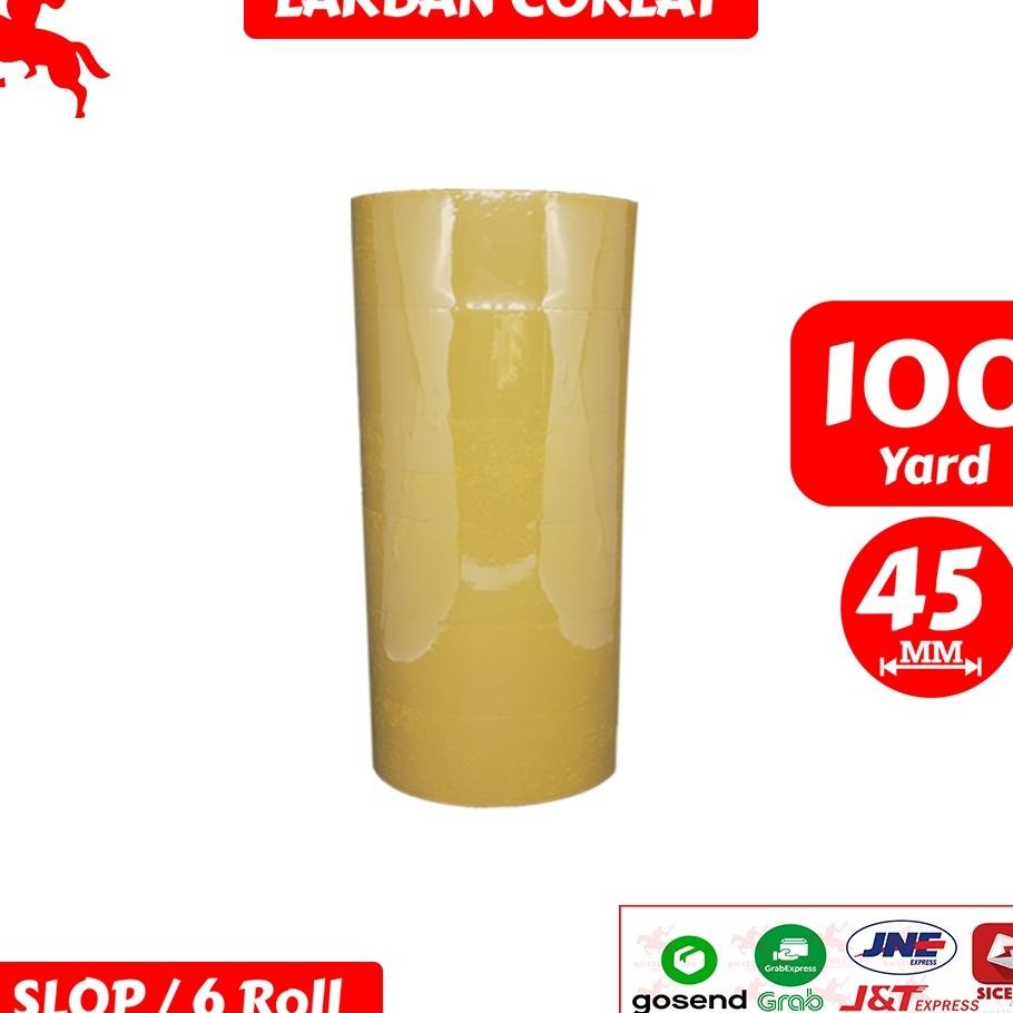 

Lakban Opp Tape Lakban Coklat Ksatria Tape 100 Yard 1 Slop