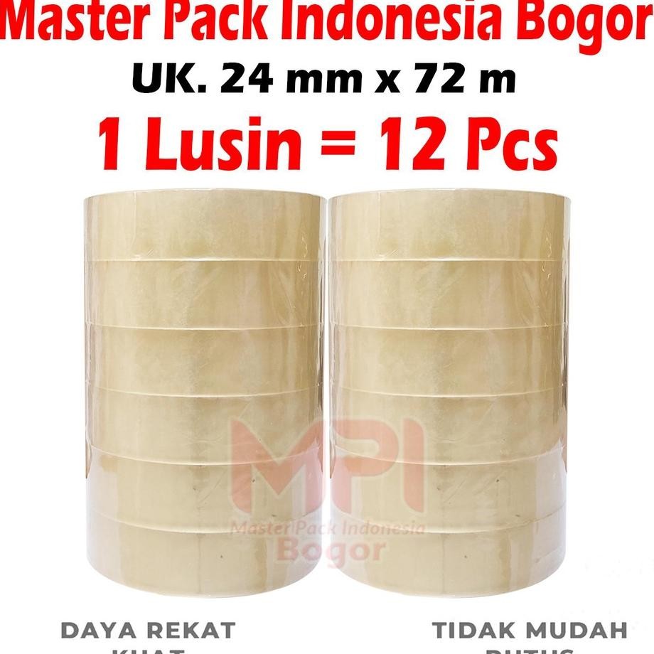 

1 Lusin 12 Pcs Lakban Isolasi 24Mm X 72M Selotip Kecil 72 Meter Master Pa Indonesia Bogor