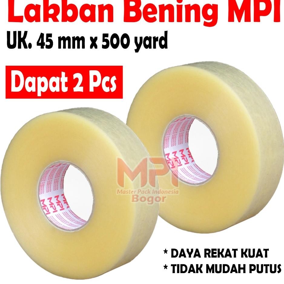 

2 Pcs Lakban Bening Jumbo Mpi 45 Mm X Yard Lakban Untuk Paing Master Pa Indonesia Bogor