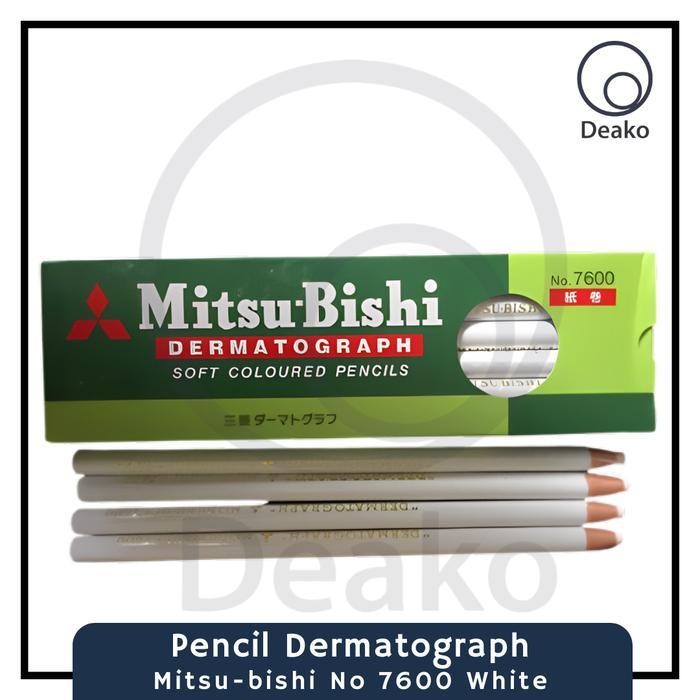 

Pensil Kaca Pencil Glass Dermatograph Mitsubishi Original Putih White Original Dan Terpercaya