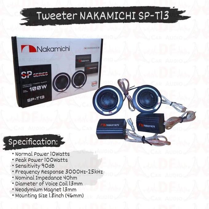 BEBAS ONGKIR - Tweeter Mobil Nakamichi SP T13