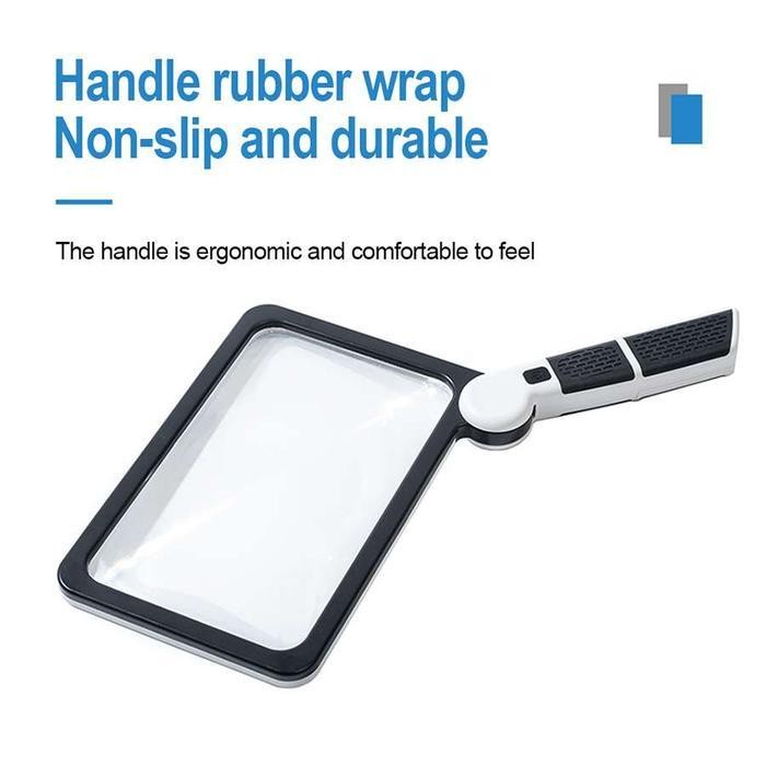 

Kaca Pembesar Lipat Led 5X 185X110Mm Ag72 / Loupe Lampu Lup Original Dan Terpercaya