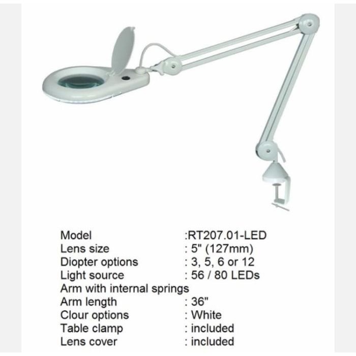 

Led Magnifying Lamp Rt207.01 (Clamp Type) 5" / 127Mm | Lampu Kaca Pembesar Original Dan Terpercaya