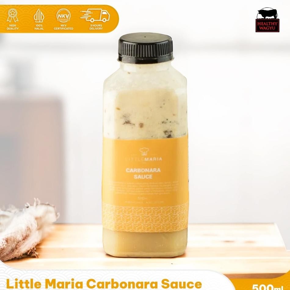 

Little Maria Carbonara Sauce Saus Carbonara Halal Gr Healthywagyu