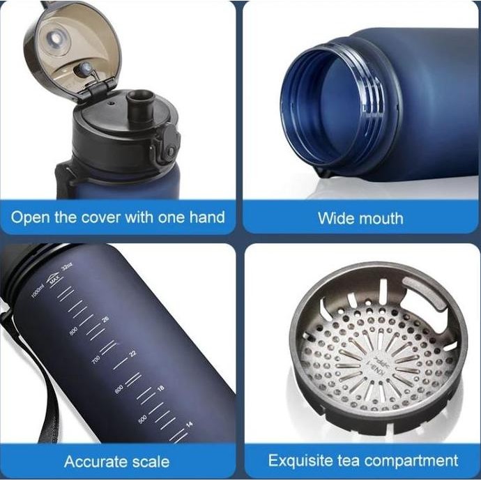 Uzspace Botol Minum Olahraga Frosted Water Bottle   Termurah