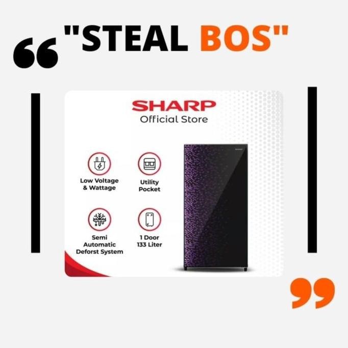 TERMURAH - Kulkas sharp 1 pintu 165 sharp 165 133 liter sharp 167 kulkas 1 pintu sharp 167