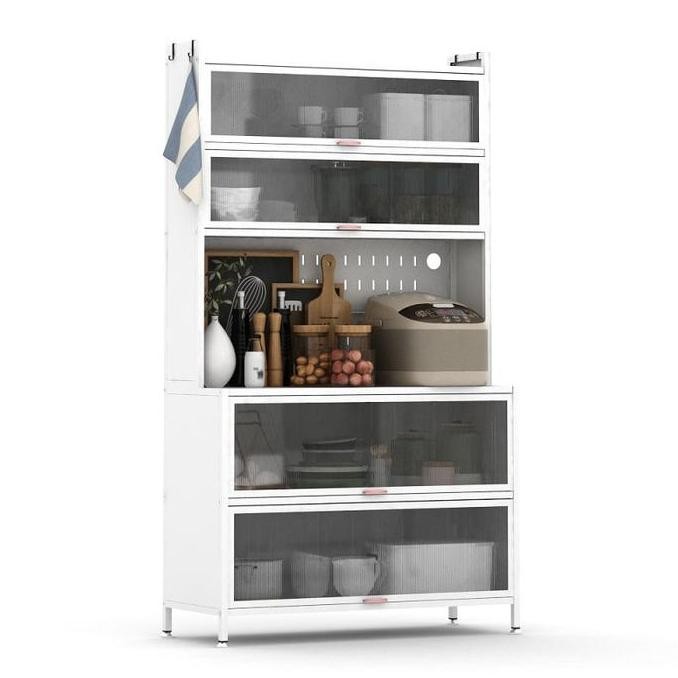 Lemari Dapur Besi /  Lemari Sayur / Rak Piring / Kitchen Set