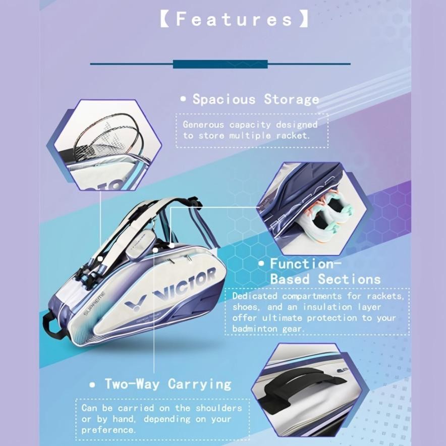 New Tas Badminton Victor Flagship Pro Perfomance Supreme Series BR9215 / BR 9215 HB