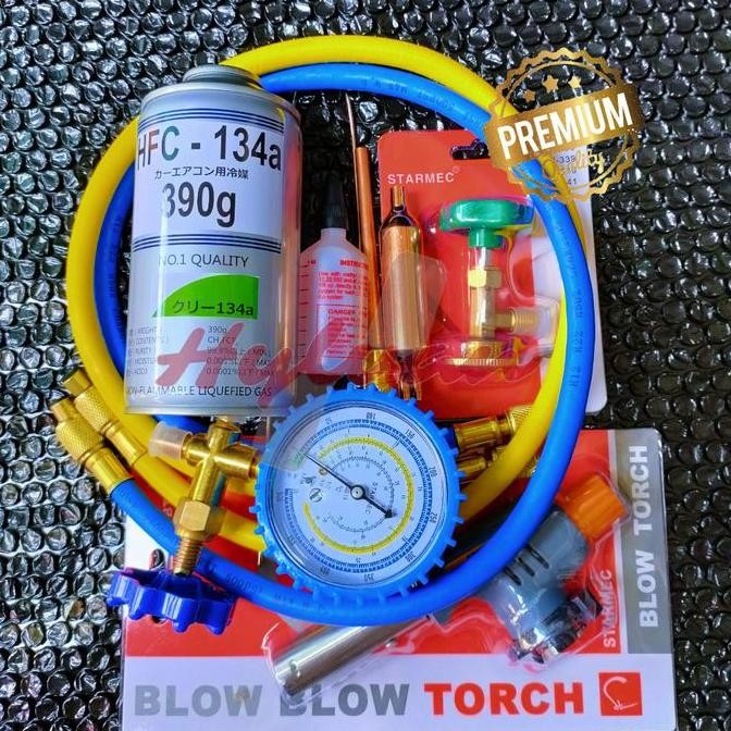 TERBARU - Paket Pengisian freon Kulkas R134a komplit