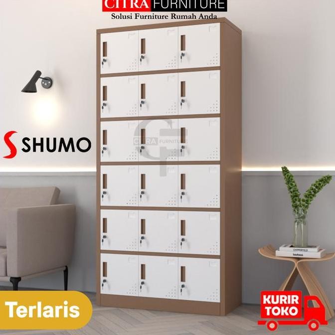 TERMURAH - Loker Besi 18 Pintu Kunci |Locker Karyawan|Arsip File Filling Kabinet