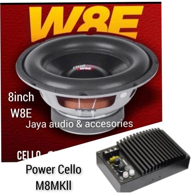 TERMURAH - Paket subwoofer Cello W8E-Power monoblok Cello M9