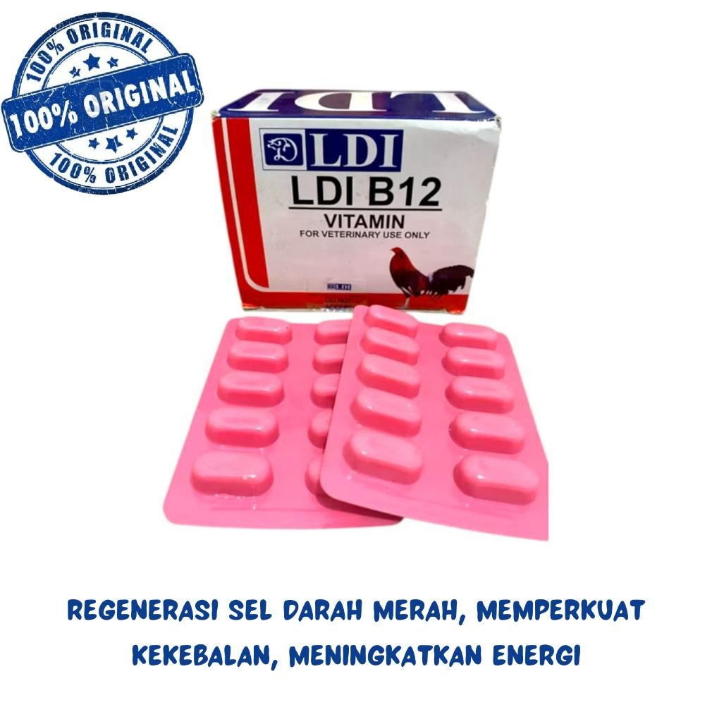 Promo Ldi B-12 ( 1 Strip ) - Vitamin Ayam Phillipines Suplemen Ayam B12 Prermium