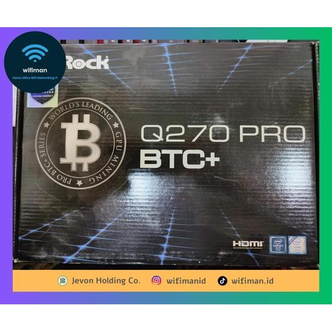 NEW Asrock Q270 PRO BTC+ Mining Motherboard 13 Slot Intel LGA 1151 Gen 6/7