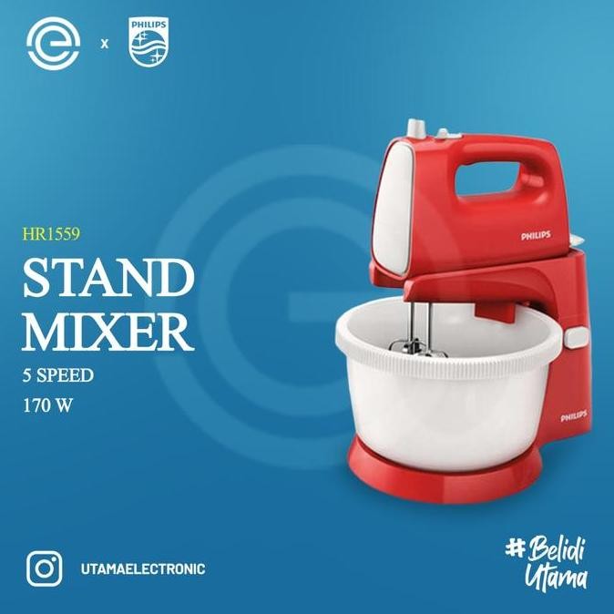 Philips Stand Mixer HR1559 | Mixer Planetary Adonan Kue & Roti