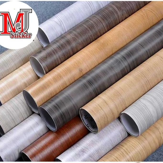 (Allthebest) stiker lemari wallstiker dinding lemari meja dapur sticker vinyl kayu