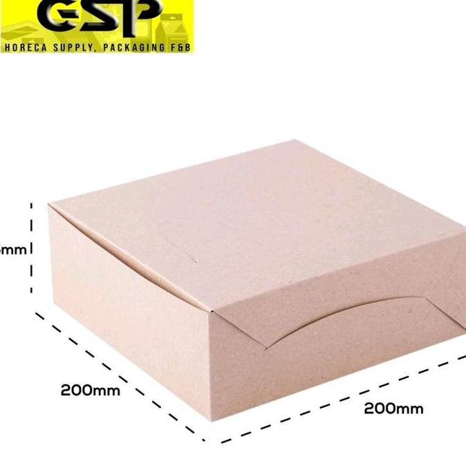 

@0 PCS DUS NASI 20x20 KOTAK NASI KRAFT PAPER / COKLAT SUPER TEBAL PREMIUM / KARDUS KRAFT TUTUP SAMBUNG / ERING BOX / DUS KATERING NASI