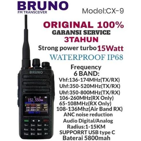 TERBARU - HT BRUNO CX 9 Audio digital lcd fullcolor