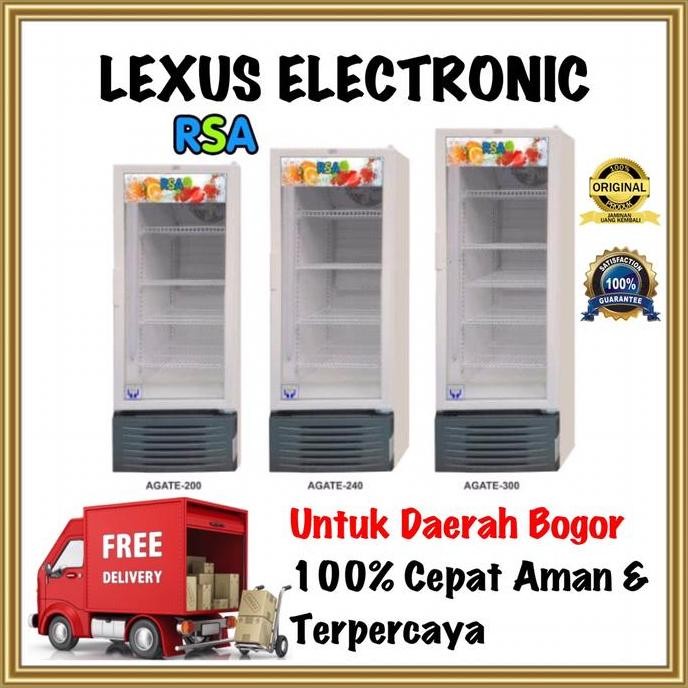 TERMURAH - SHOWCASE KULKAS SHOWCASE AGATE300 RSA AGATE 300 SHOWCASE 5 RAK 5 SUSUN