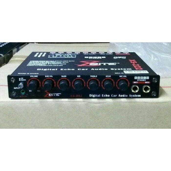 parametrik xsite xs-222 digital echo car audio system