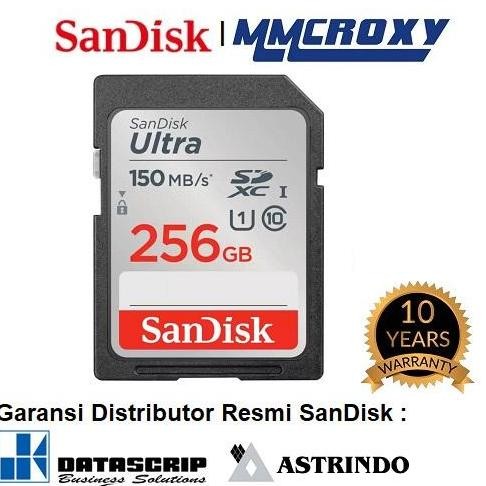 TERBARU - SanDisk Ultra SDXC Card class 10 256GB - SDCard 256GB
